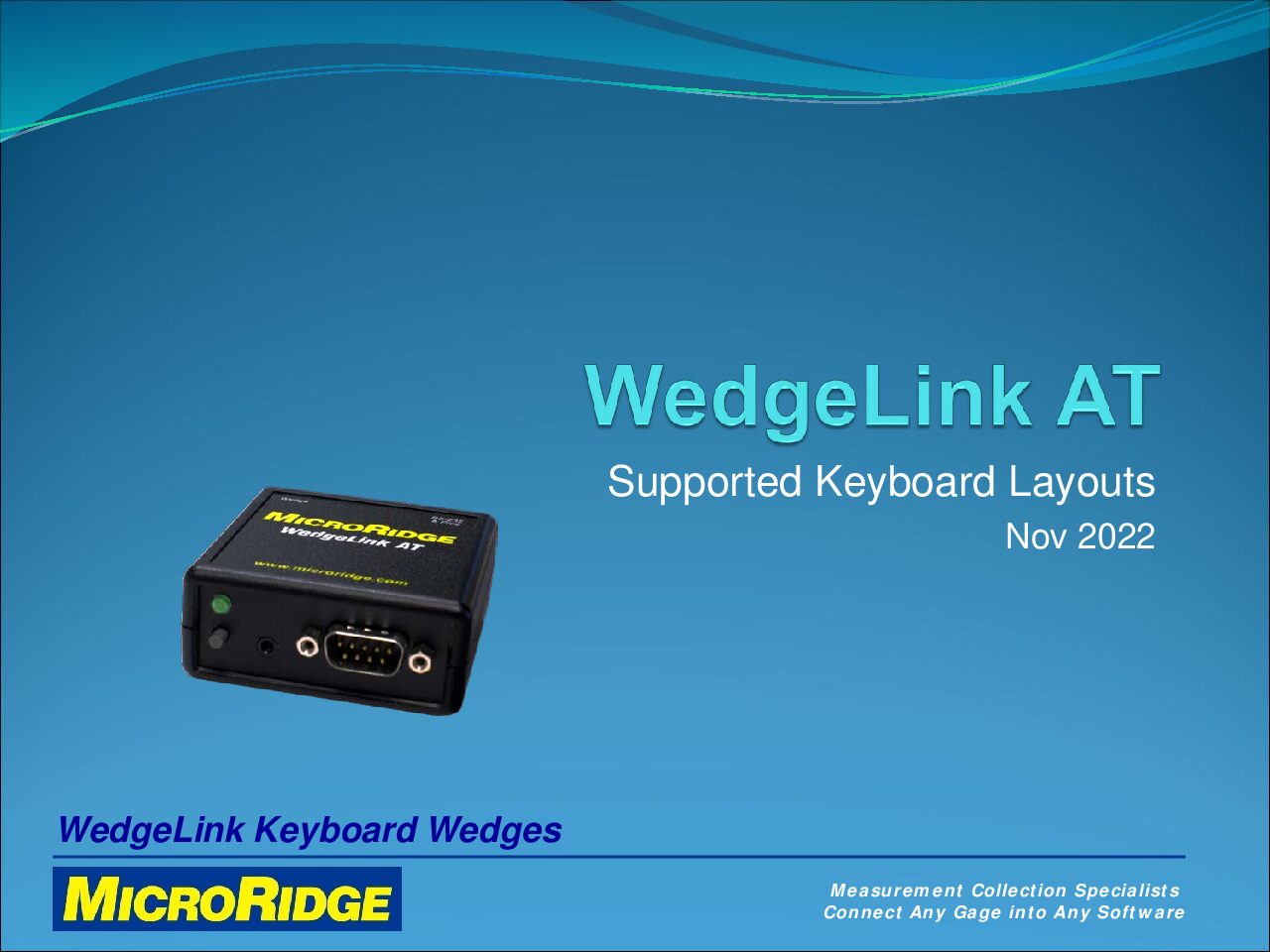 Supported Keyboard Layouts