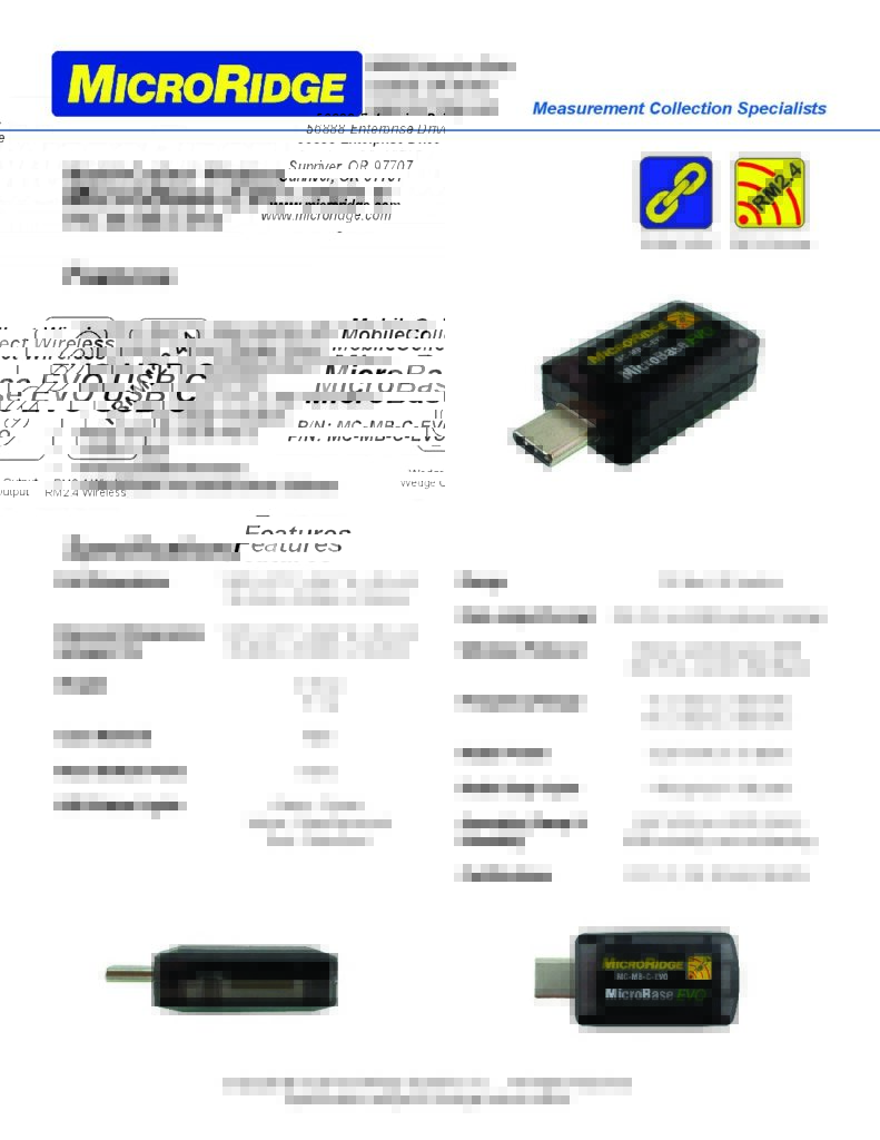 MobileCollect RS-232 Base EVO | Wireless Gage Data Collection Base