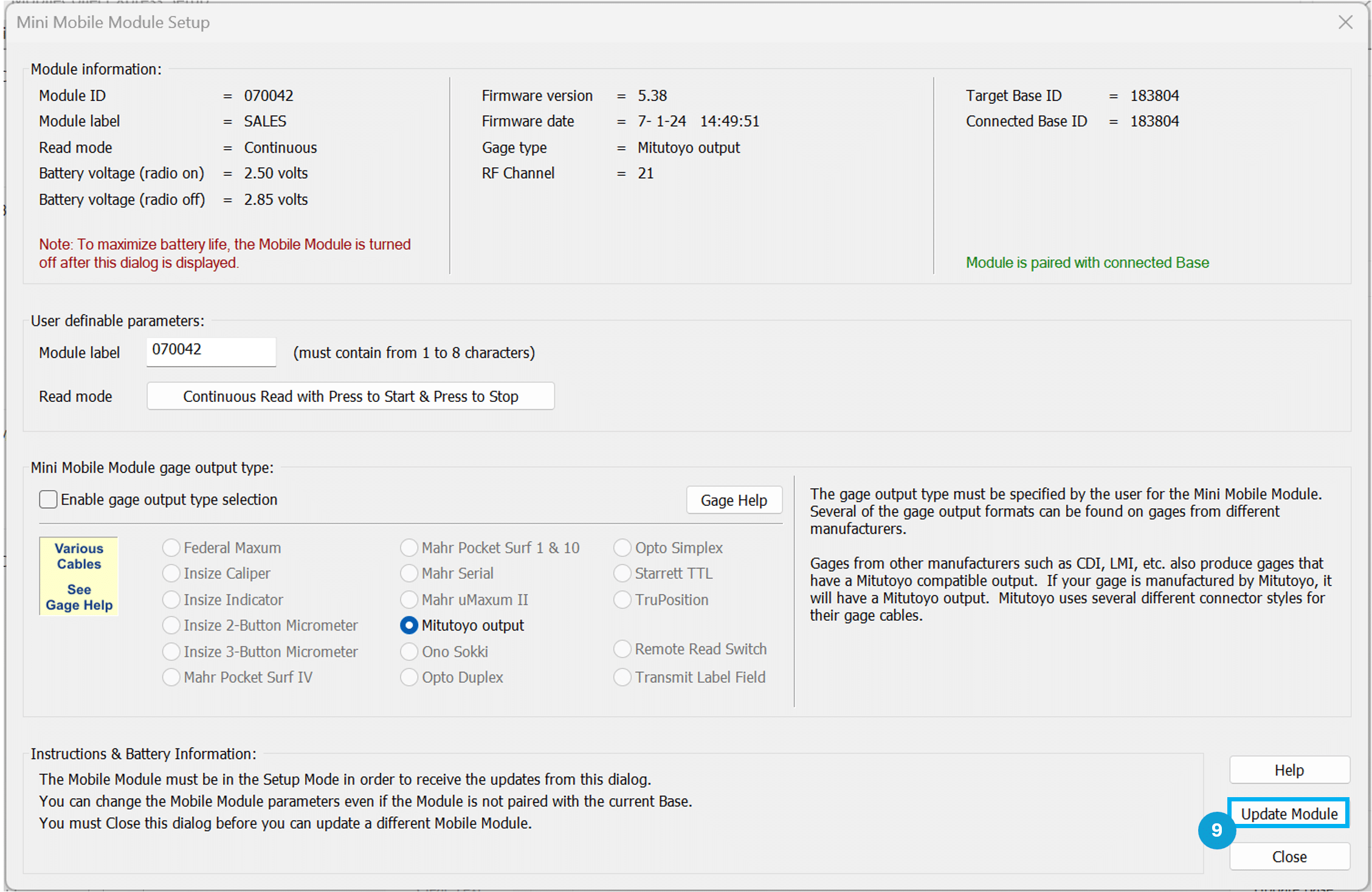 Xpress Setup - Update Mobile Module
